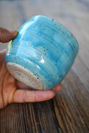 handgetöpferter Keramik Mocca Kaffee Becher